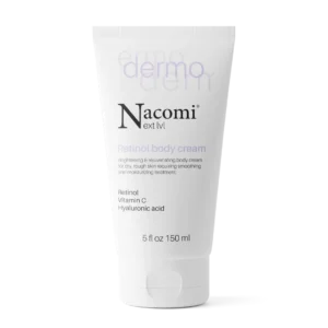 Nacomi Next Level Dermo rozjaśniająco-odmładzający krem do ciała z retinolem i witaminą C, 150 ml