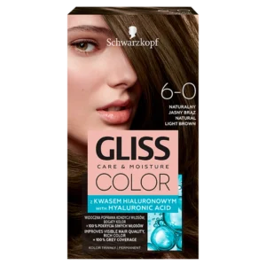Schwarzkopf Gliss Color farba do włosów do włosów nr 6-0 Naturalny jasny brąz, 1 szt.