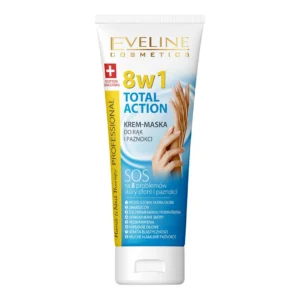 Eveline Cosmetics Hand & Nail Therapy Professional krem-maska do rąk i paznokci 8 w1 Total Action, 75 ml