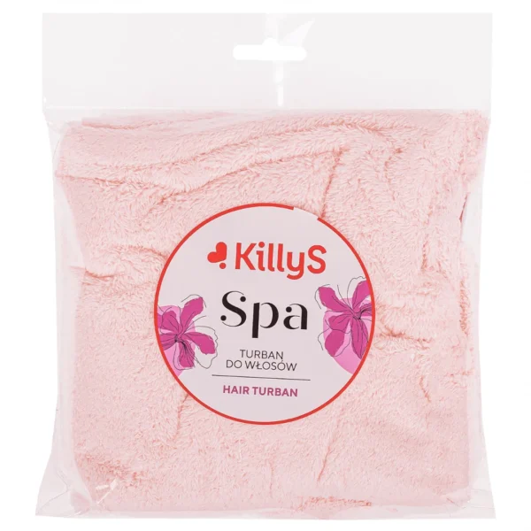 Killys Spa turban do włosów różowy, 1 szt. - obrazek 2