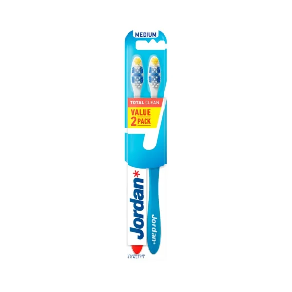 Jordan Total Clean Medium szczoteczka do zębów średnia, 2 szt. - obrazek 2
