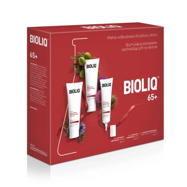 BIOLIQ 65+ Zestaw krem na dzień, 50ml + krem na noc, 50ml + krem do oczu, ust