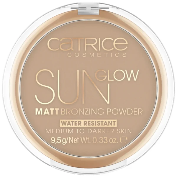CATRICE Sun Glow Matt Bronzing Powder puder brązujący 035 Universal Bronze, 9,5 g
