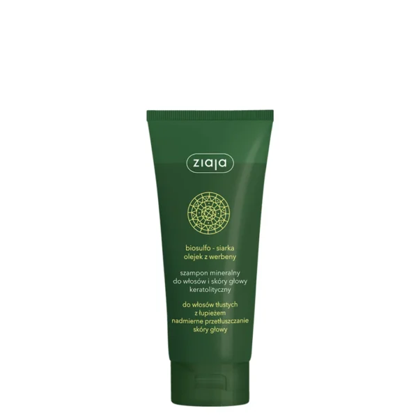 Ziaja Biosulfo-Siarka Verbena szampon mineralny do włosów i skóry głowy keratolityczny, 200 ml