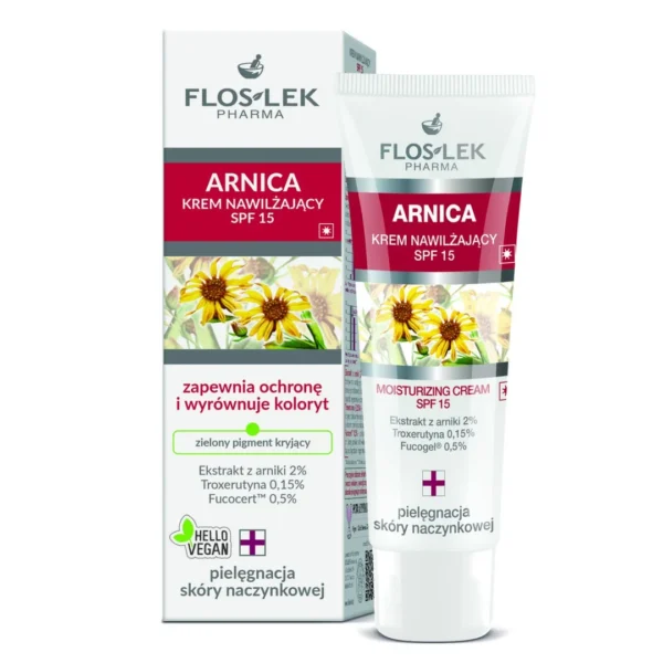Floslek Arnica krem nawilżający SPF 15, 50 ml