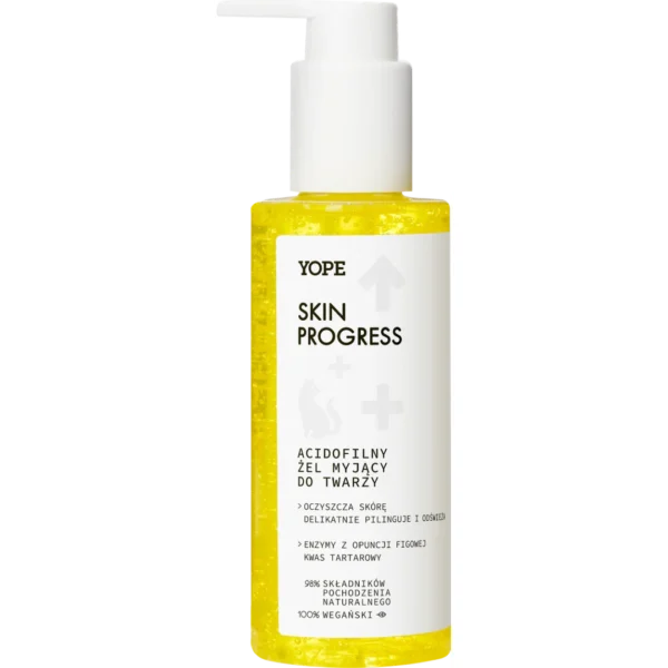 YOPE Skin Progress żel myjący do twarzy acidofilny, 150 ml