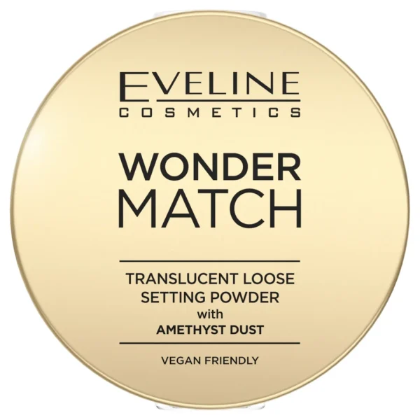 Eveline Cosmetics Wonder Match puder utrwalający z ametystowym pyłkiem, 6 g