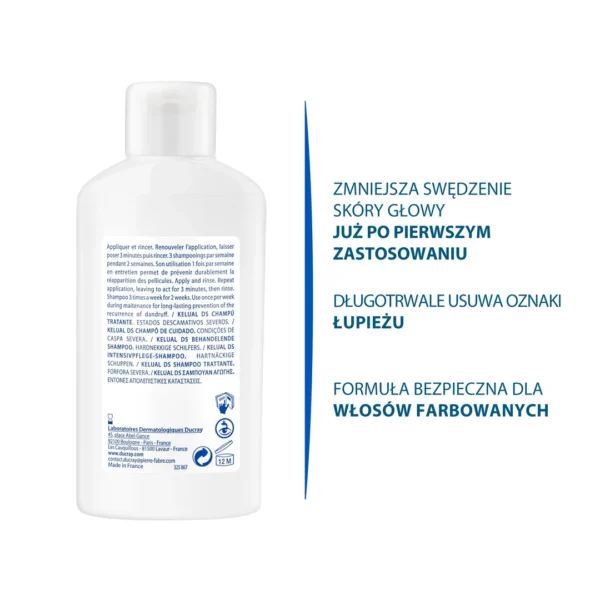 Ducray Kelual DS szampon do postępowania w ciężkich stanach łupieżowych, 100 ml - obrazek 5