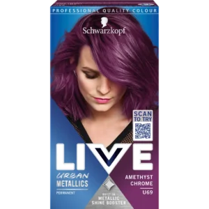 Schwarzkopf Live Urban Metallics farba do włosów U69 Amethyst Chrome, 1 szt.