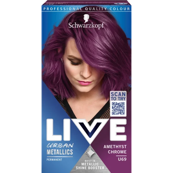 Schwarzkopf Live Urban Metallics farba do włosów U69 Amethyst Chrome, 1 szt.