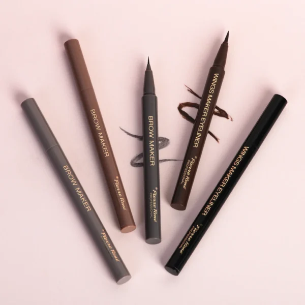 Pierre René Wings Marker eyeliner pisak do oczu, brązowy, 0,5 g - obrazek 4