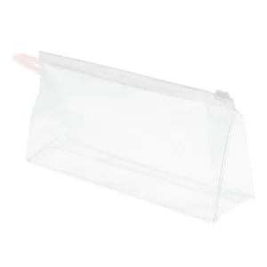 Intervion kosmetyczka PVC z plastikowym zamkiem transparentna, 20x10x5 cm, 1 szt.