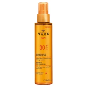 Nuxe Sun ochronny olejek do opalania twarzy i ciała SPF 30, spray 150 ml