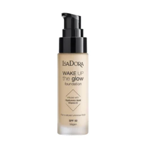 IsaDora Wake Up The Glow Podkład rozświetlający z filtrem SPF 50 nr 1W Warm Fair, 30 ml