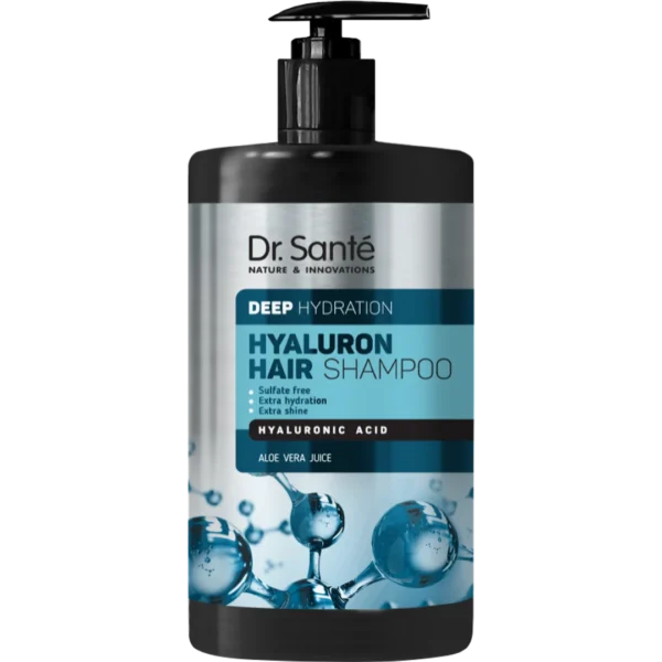 Dr. Santé Hyaluron Hair Deep Hydration szampon do włosów z kwasem hialuronowym, 1 l