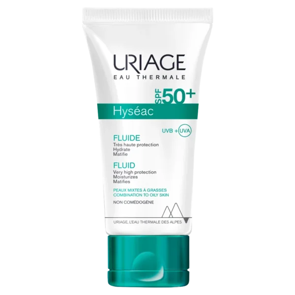 Uriage Hyseac fluid przeciwsłoneczny do skóry trądzikowej SPF 50, 50 ml
