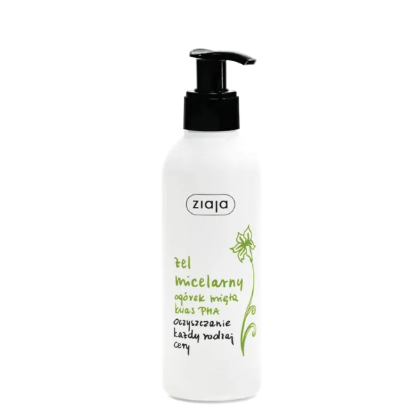 Ziaja Ogórek Mięta żel micelarny z kwasem PHA, 200 ml