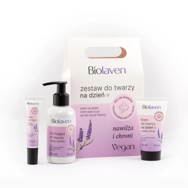 Biolaven zestaw do twarzy na dzień (torebka) 150 ml + 50 ml + 15 ml - obrazek 3