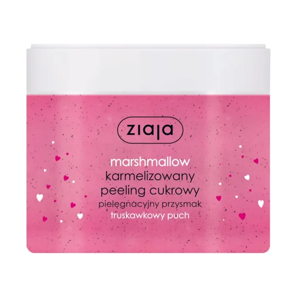 Ziaja Marshmallow karmelizowany peeling cukrowy truskawkowy puch, 300 ml