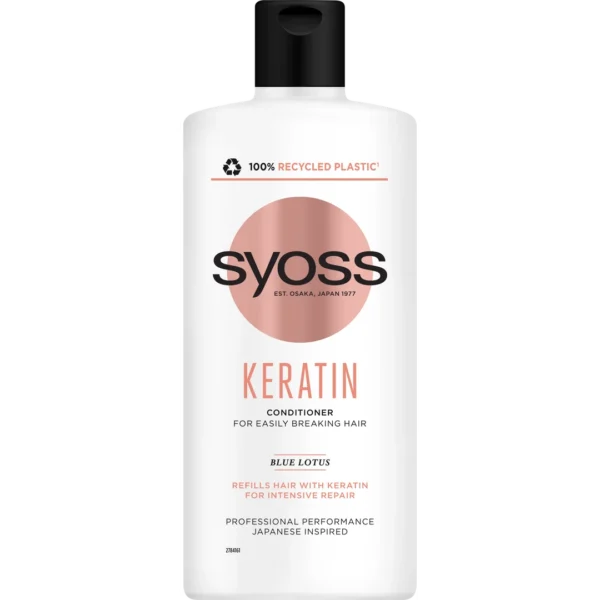Syoss Keratin odżywka do włosów łamliwych, 440 ml - obrazek 3