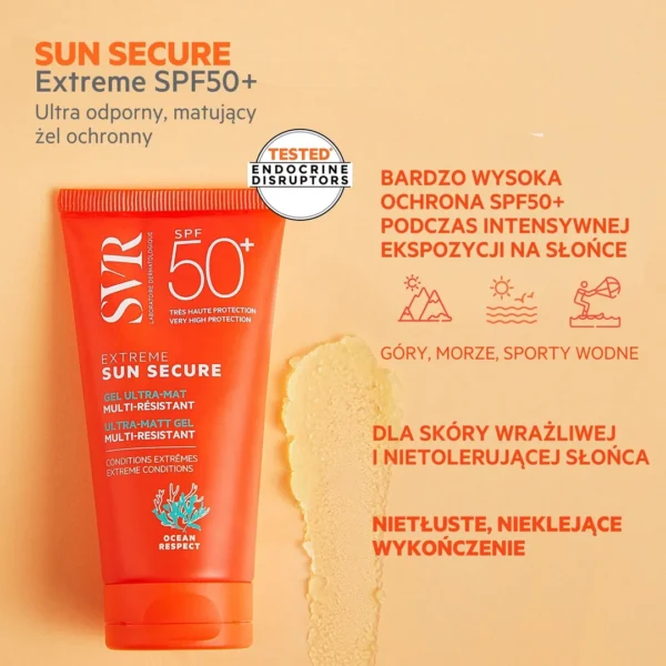 SVR Sun Secure Extreme SPF 50+ matujący żel ochronny, 50 ml - obrazek 3
