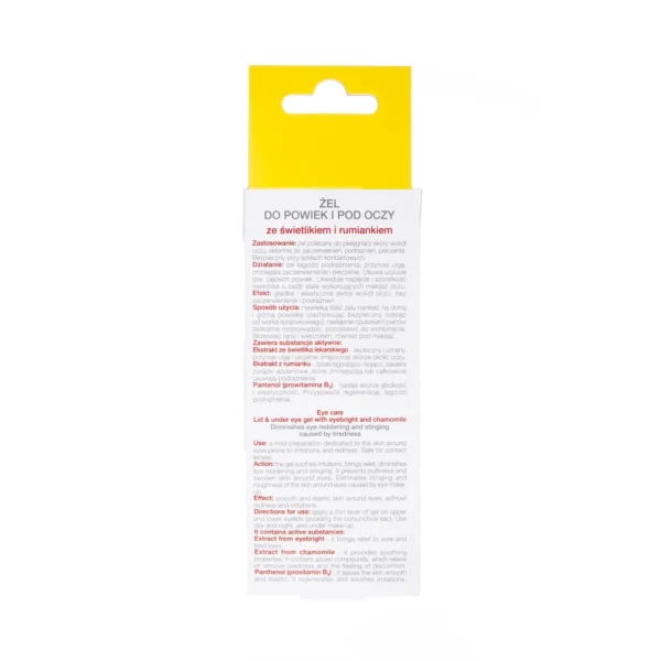 Floslek żel do powiek i pod oczy ze świetlikiem i rumiankiem, 15 ml - obrazek 4