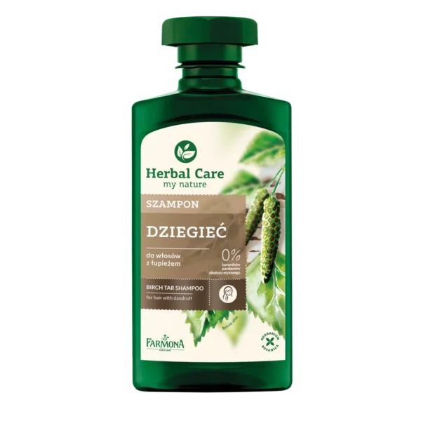 Herbal Care szampon do włosów z łupieżem Dziegieć, 330 ml - obrazek 2