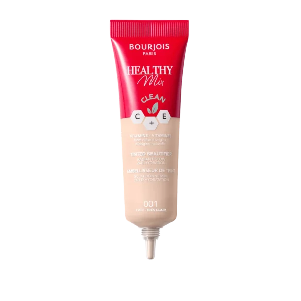 Bourjois Healthy Mix podkład witaminowy do twarzy krem tonujący o naturalnym wykończeniu, 001 fair, 30 ml - obrazek 3