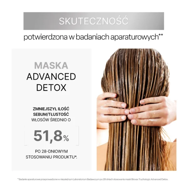 Biovax Trychologic Advanced Detox maska do włosów i skóry głowy, 200 ml - obrazek 8