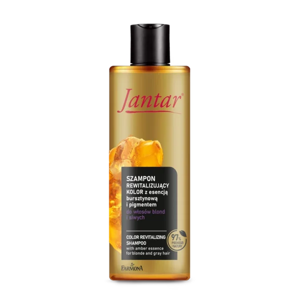 Jantar szampon rewitalizujący kolor do włosów blond i siwych z esencją bursztynową, 300 ml