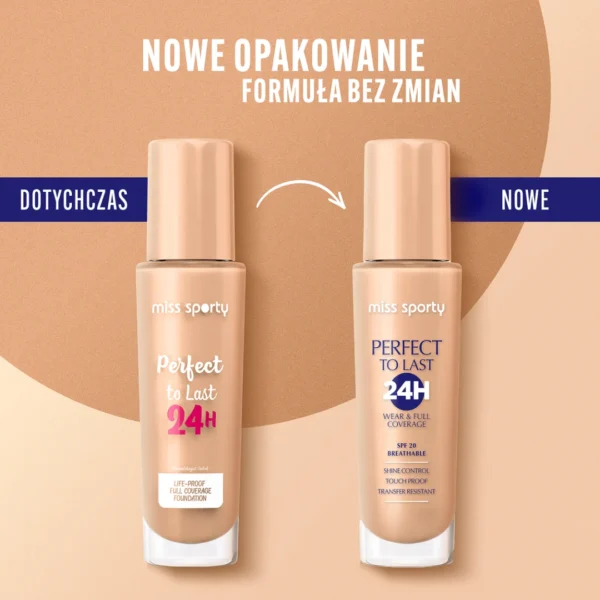 Miss Sporty Perfect to Last 24 H podkład kryjący do twarzy, nr 091 Pink Ivory, 30 ml - obrazek 3