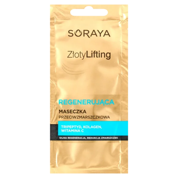 Soraya Złoty Lifting regenerująca maseczka przeciwzmarszczkowa, 8 ml