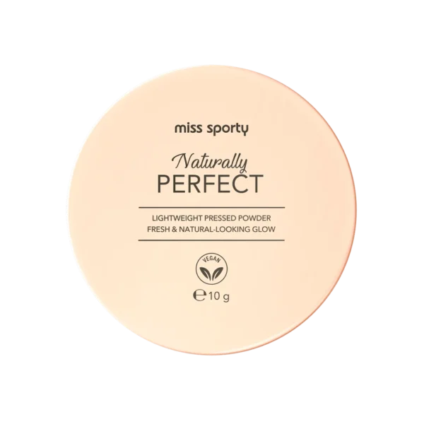 Miss Sporty Naturally Perfect puder prasowany do twarzy 003 Natural, 10 g