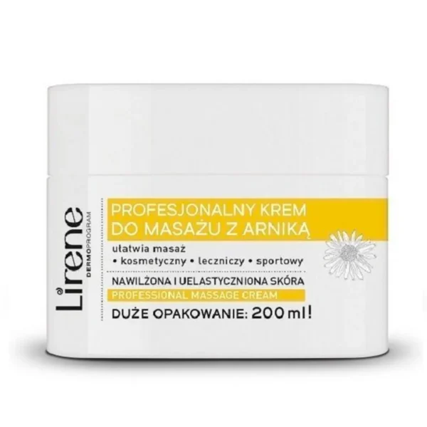 Lirene profesjonalny krem do masażu z arniką, 200 ml