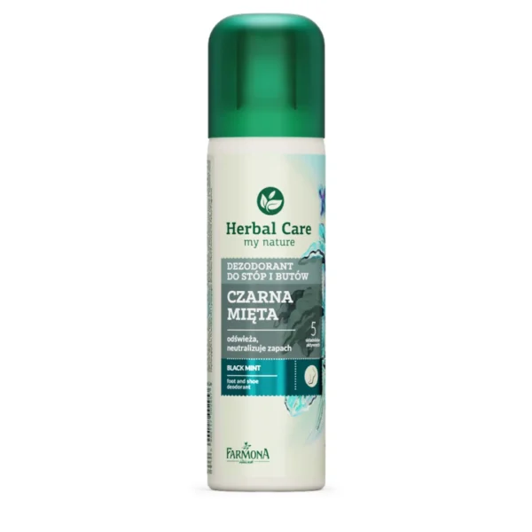 Herbal Care dezodorant do stóp i butów CZARNA MIĘTA, 150 ml