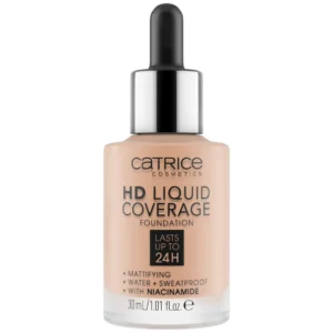 CATRICE Cosmetics HD Liquid Coverage Foundation podkład matujący 020 Rose Beige, 30 ml