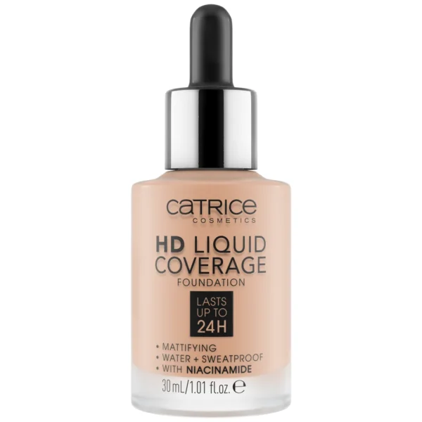 CATRICE Cosmetics HD Liquid Coverage Foundation podkład matujący 020 Rose Beige, 30 ml