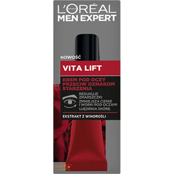 L`Oreal Men Expert Vita Lift krem pod oczy przeciwzmarszczkowy, 15 ml