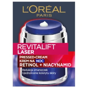 L’Oréal Paris Revitalift Laser Pressed Cream krem na noc retinol i niacynamid, 50 ml