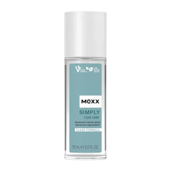 Mexx Simply for Him dezodorant w atomizerze, 75 ml