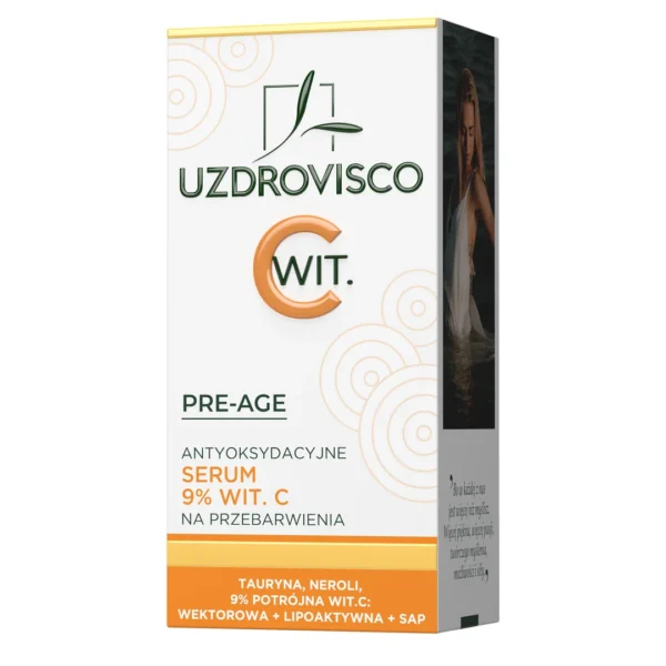Uzdrovisco Pre-Age antyoksydacyjne serum do twarzy 9% z witaminą C, 30 ml - obrazek 2