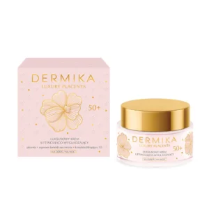 Dermika Luxury Placenta Luksusowy krem liftingująco-wygładzający 50+ na dzień i na noc, 50 ml