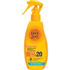 Dax Sun nawilżająca emulsja do opalania w sprayu SPF20, 200 ml