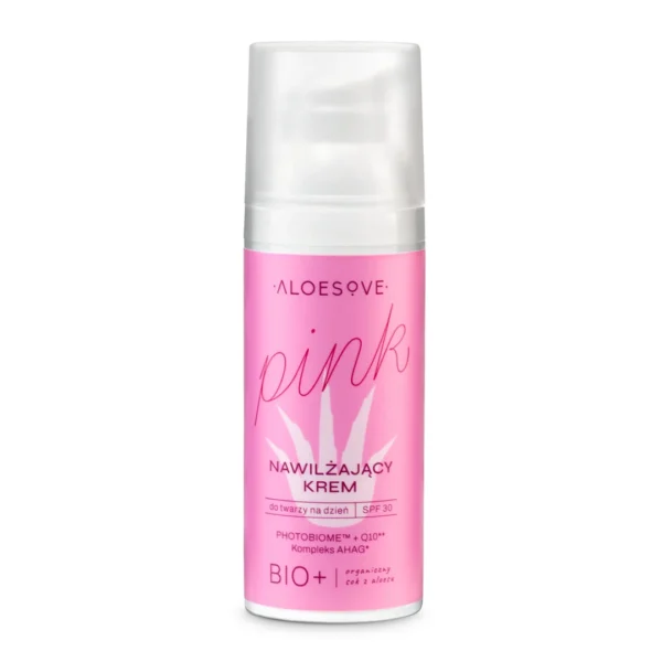Aloesove Pink krem nawilżający do twarzy SPF 30, 50 ml - obrazek 3