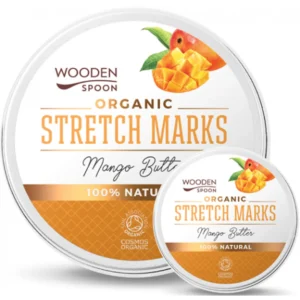 Wooden Spoon organiczne masło do ciała przeciw rozstępom Mango, 100 ml