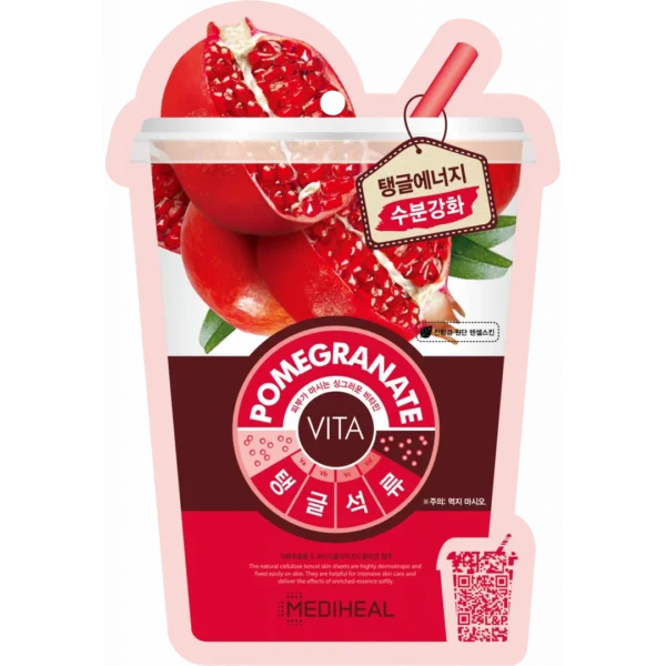 Mediheal Vita Pomegranate maska w płachcie z tencelu nawilżająca, 20 ml