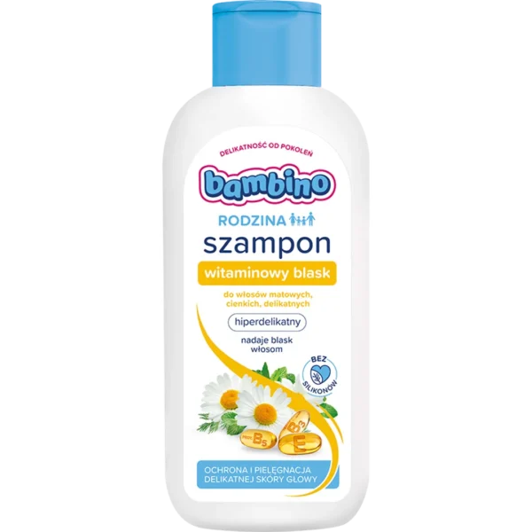 Bambino Rodzina Witaminowy Blask szampon do włosów matowych, cienkich i delikatnych, 400 ml