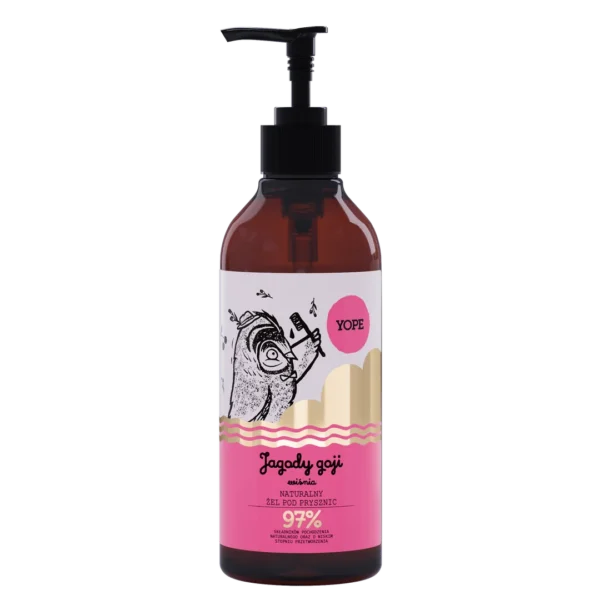 YOPE żel pod prysznic Jagody Goji i Wiśnia, 400 ml - obrazek 3