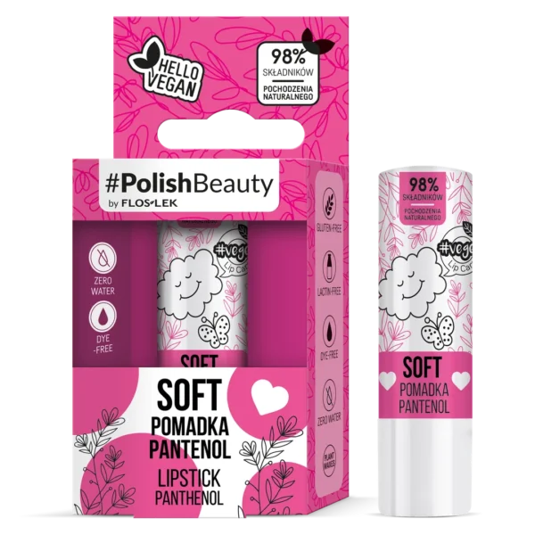 Floslek Vege Lip Care Soft pomadka z pantenolem, 3,5 g - obrazek 3