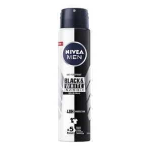 Nivea Black&White Invisible Original antiperspirant w sprayu dla mężczyzn, 250 ml